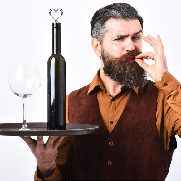 Wine Stopper, 1 Piece, Reusable Heart Wine Stopper, Love your Wine, Keep Fresh - Picture 7 of 7